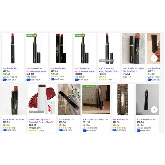 MAC Powder Kiss Velvet Blur Slim Stick Lipstick in Sweet Cinnamon 0.07oz (2g) - Picture 6 of 6